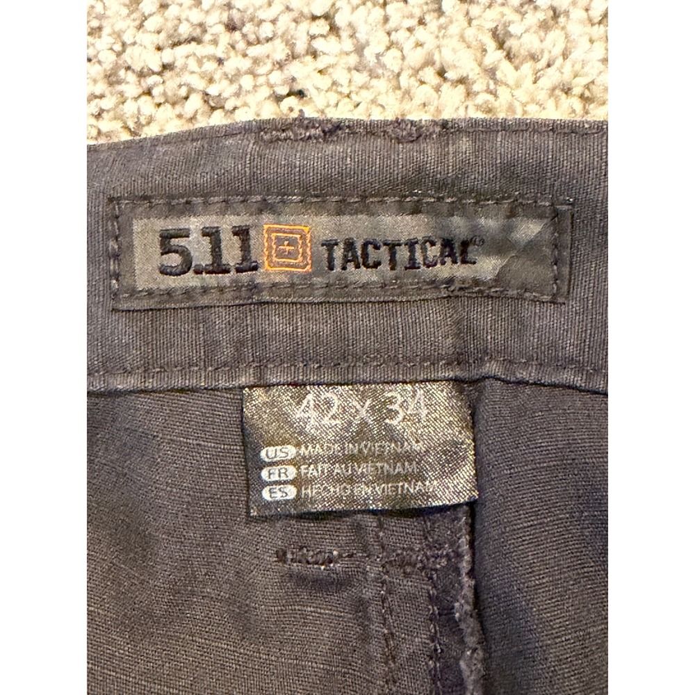 5.11 Tactical Cargo Pants Mens 42x34 Gray Ripstop Tactical Utility Pockets - Picture 3 of 9